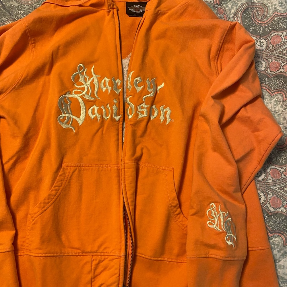Harley Davidson zip up hoodie